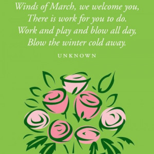 March Winds Quotes