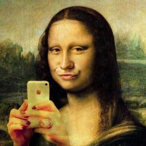 Funny Mona Lisa Apple iPhone Picture Photo