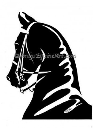 Pumpkin stencil saddlebred