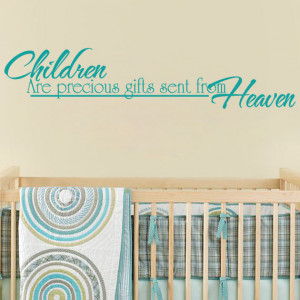 Nursery Wall Quote For Baby Girl Or Boy Nursery - Children Are ...