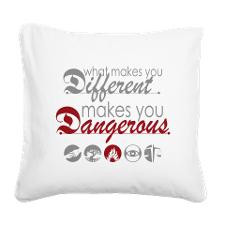 Different Dangerous Divergent Square Canvas Pillow for