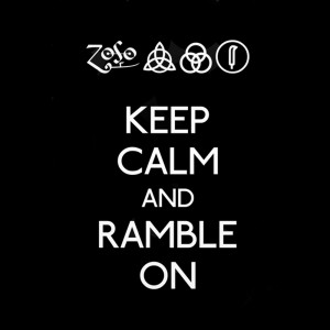 Keep Calm and Ramble On T Shirt BlackSheepShirts