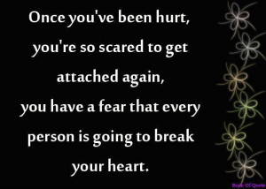 Once you've been hurt.