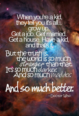 Doctor Who quote--cool poster idea