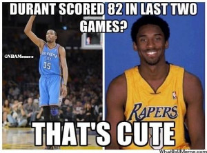 Kobe Bryant vs. Kevin Durant!