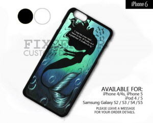 AJ 4276 Must Be Mermaid Quotes for iPhone 6 NOTE for iPhone 6 Plus