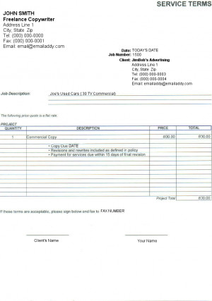 Simple Business Contract Template Samples