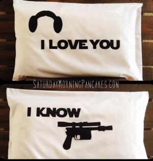 Star Wars Love pillowcases