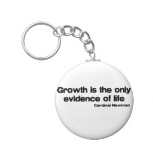 Growth and Life quote Key Chain