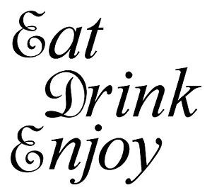 Eat-Drink-Enjoy-kitchen-dinner-lunch-family-fun-quote-home-wall-decal ...