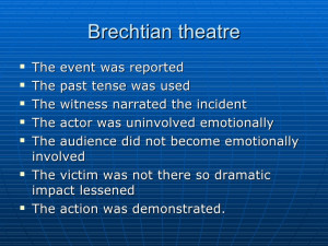 Brechtian Theatre