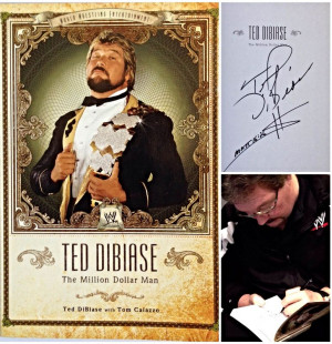 WWE Million Dollar Man Ted Dibiase Signed Paperback Book