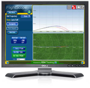 Monitor On Golf Ball Flight Trajectory