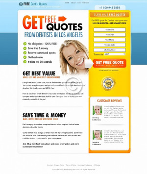 Free Quote Squeeze Page
