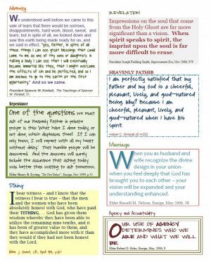 ... scripture quotes to put inside your journal to help study the gospel