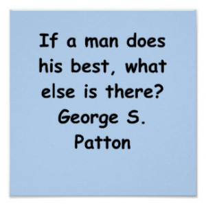 george s patton quote poster