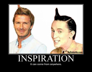 inspiration can come from anywhere david beckham ed grimley