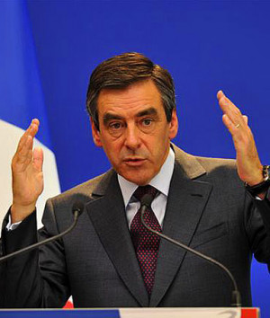 Francois Fillon, Prime Minister of France, which launched an attack on ...