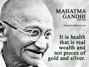 Mahatma Gandhi Health Quotes