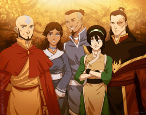 Grown Up - Aang, Katara, Sokka, Toph, and Prince Zuko