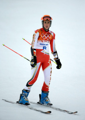 Marie Michele Gagnon Marie Michele Gagnon of Canada reacts after a run