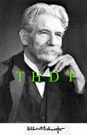 ALBERT SCHWEITZER (1875-1965)PHOTO w/ SIGNATURE