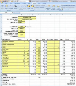 excel quote template