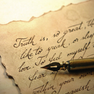 Custom Love Letter on Vintage Style Paper, Old Script, Antique Letter ...
