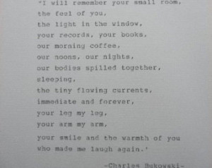 BUKOWSKI Quote Hand Typed Quote Made with Vintage Typewriter Bukowski ...