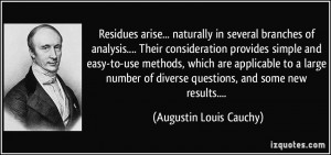 ... naturally in several branches of analysis.... Their consideration ...