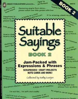 Suitable Sayings Book #2