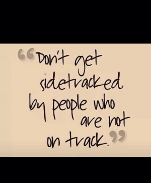 Stay on track!