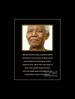 of Nelson Mandela with one of his many famous quotes. Nelson Mandela ...