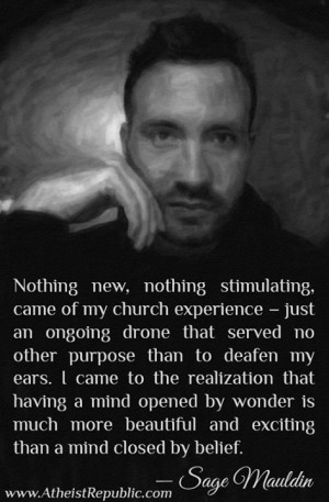 Nothing new, nothing stimulating, came of my church experience.