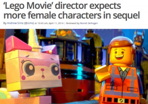 The Lego Movie director Chris McKay says they will bring in more lady ...