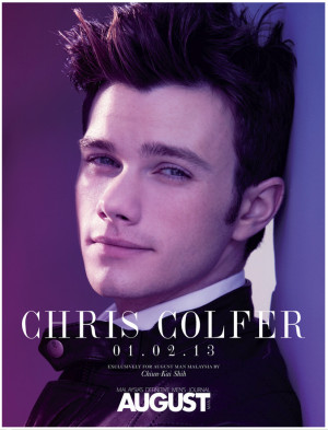 Chris Colfer takes the cover of August Man Malaysia‘s February 2013 ...