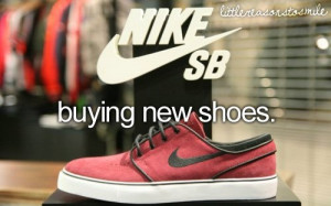 buying new shoes