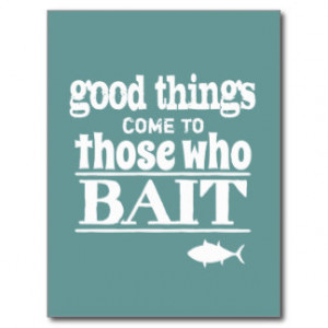 Funny Fishing Quotes Postcards...