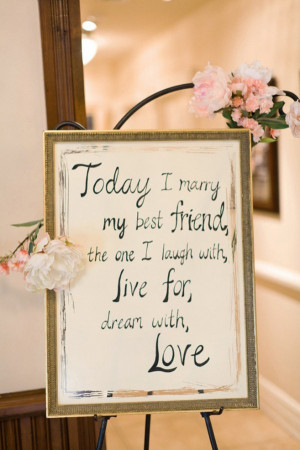 Wedding Quotes: Today I Marry My Best Friend