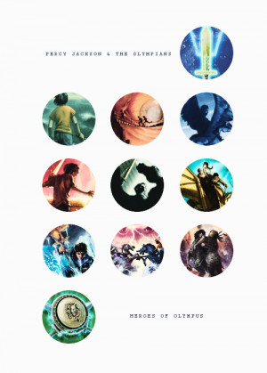 Percy Jackson & The Olympians and Heroes of Olympus covers.