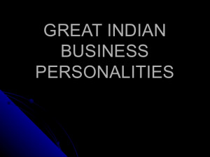 Famous Indian Business personalities
