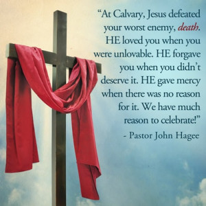 Jesus defeats death, hell and the grave at Calvary's cross!