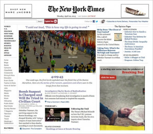 No Apologies From New York Times Over Bloody Ad Next To Boston Bombing ...