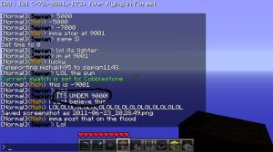 So me and my friend were in the flood server, under the map getting to ...