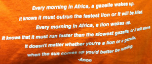 Are You The Lion? Or The Gazelle?