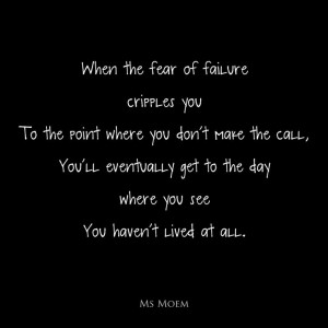 fear of failure #quote