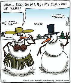 ... Argyle Sweater on GoComics.com #humor #comics #Snowmen #Snow #Winter