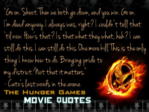 ... ago tagged as thg hunger games hunger games quotes cato thgf ca arena