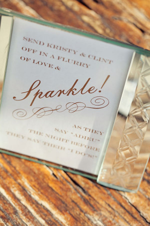 Source Send Kristy & Clint off in a flurry of love & sparkle! As they ...