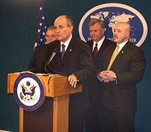 Bernard Kerik (far right) with Thomas Von Essen, Rudy Giuliani, and ...